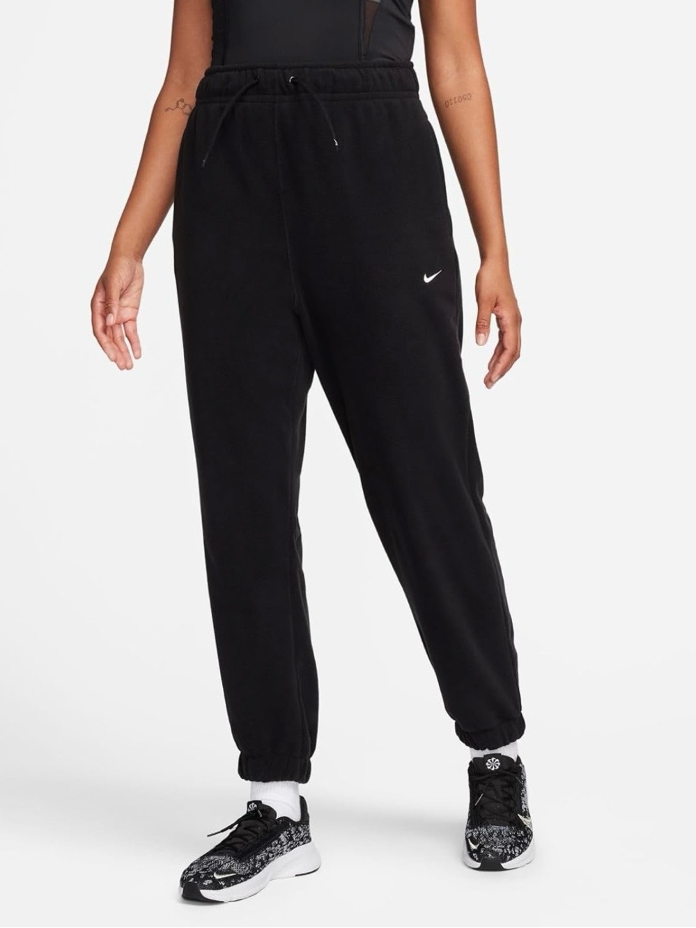Nike Therma-FIT One Women's Loose Fleece Pants Black FB5578-010 Size M